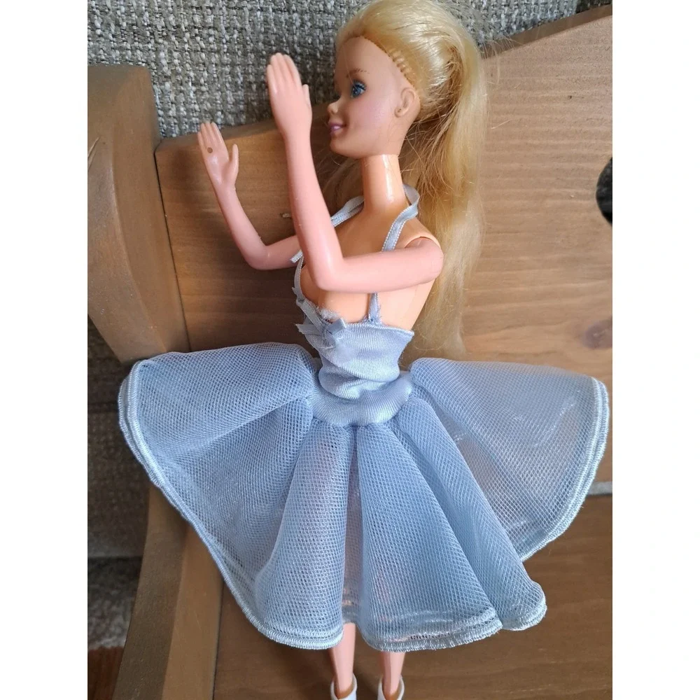 Mattel Inc. Barbie Girl Doll Blue Dress White Boots 1966 Made  Phillipines VTG
